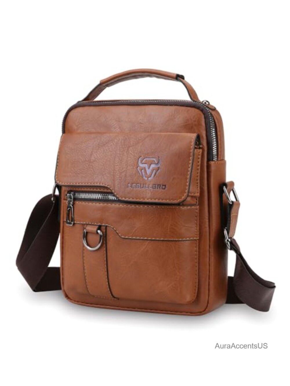 Men's PU Leather Crossbody Shoulder Bag Messenger Sling Business